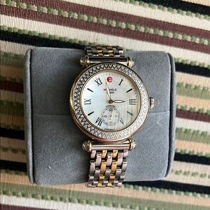 Michele Women's Two-Tone Diamond Watch